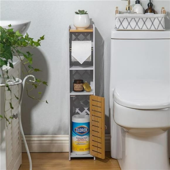 Toilet Paper Holder Stand  with Toilet Paper Holder - Picture 5 of 6